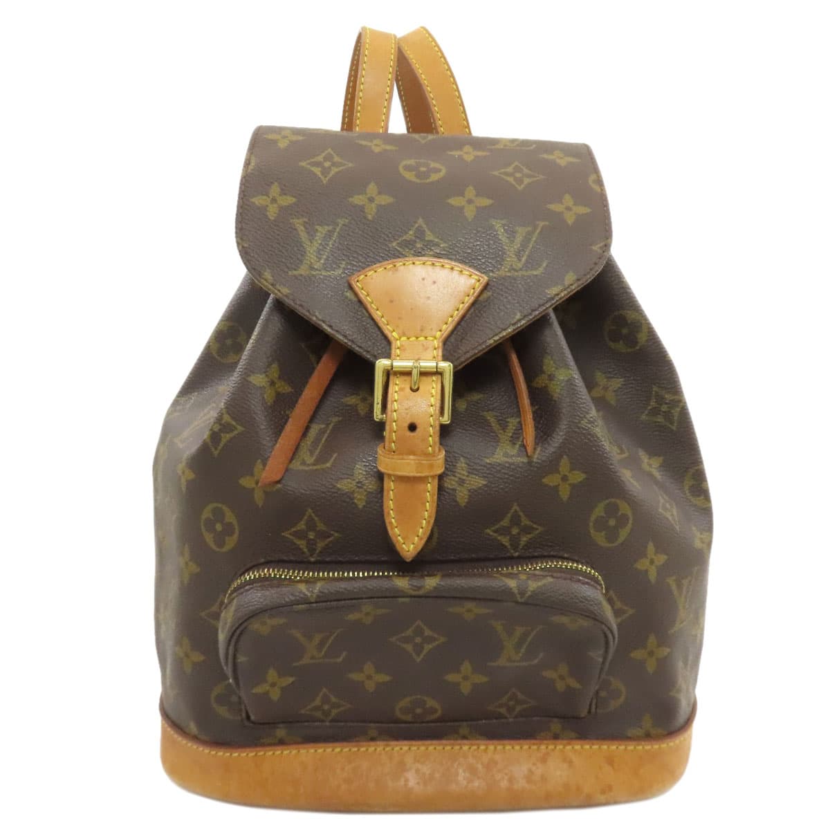 Louis Vuitton M51136 Montsouris Middle Backpack Daypack Monogram Canvas Ladies [Used] [LOUIS VUITTON] M51136