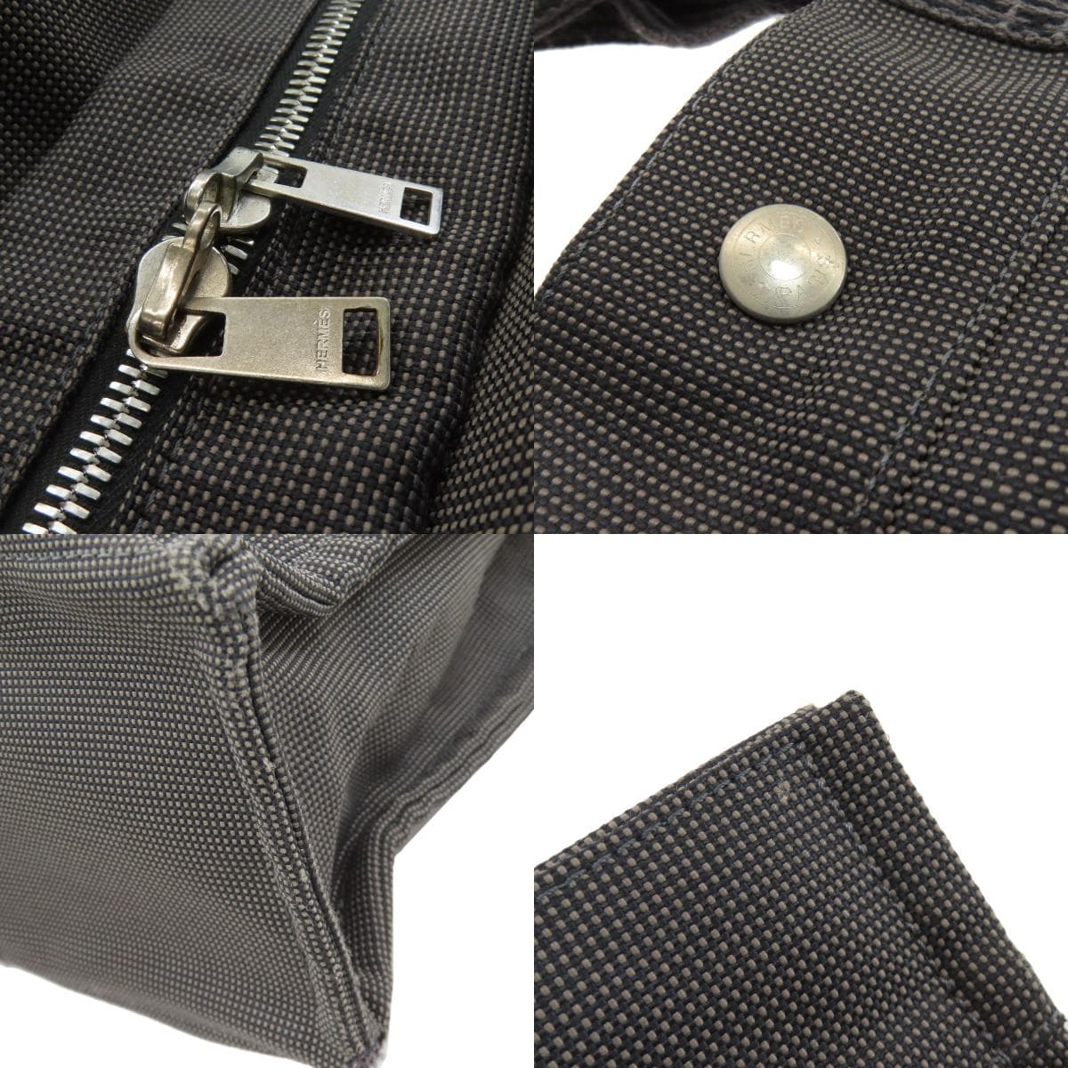 Hermes Aile Line MM Handbag Canvas Ladies [Used] [HERMES] 8