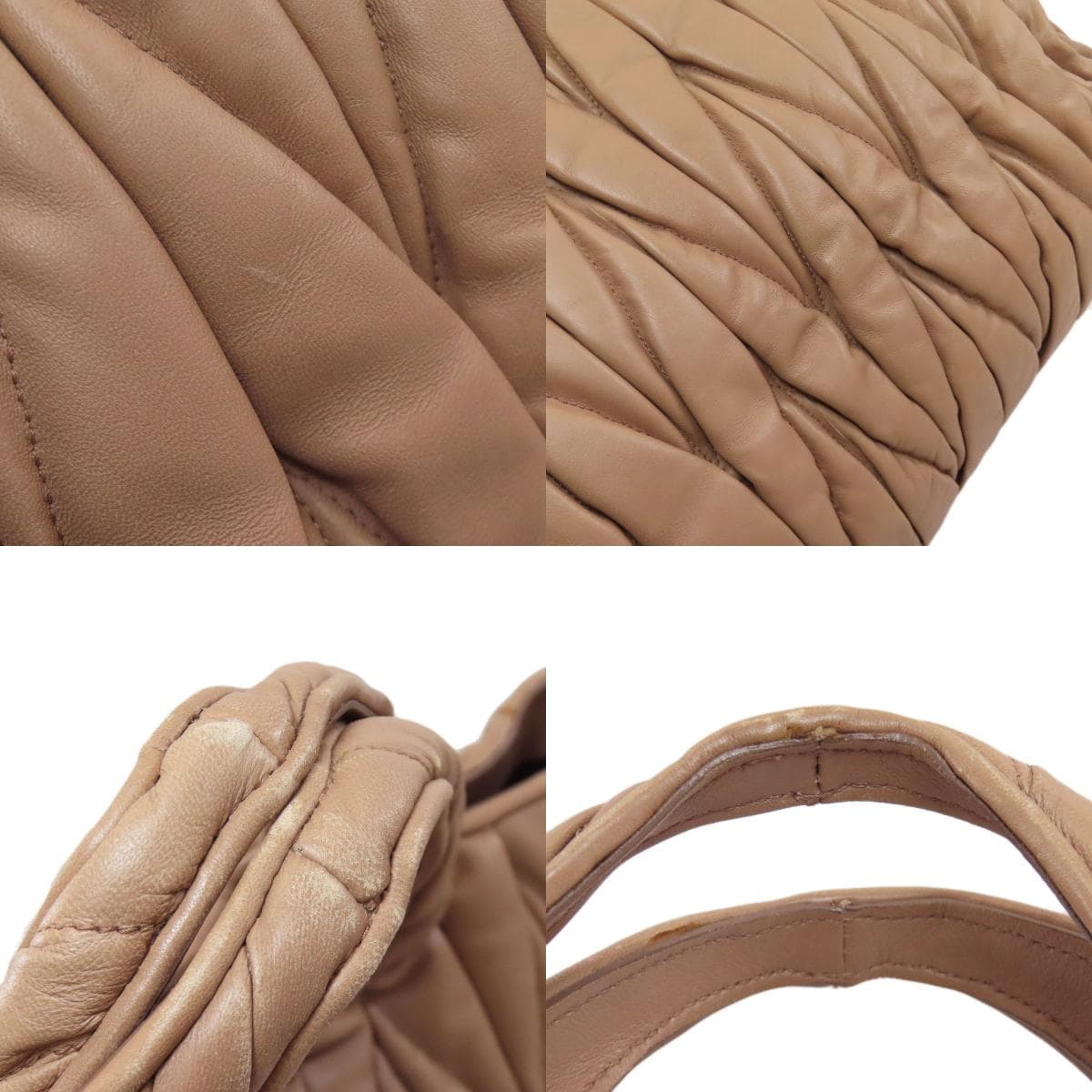 Miu Miu Matelassé 2WAY Handbag Lambskin Ladies [Used] [MIUMIU] 8