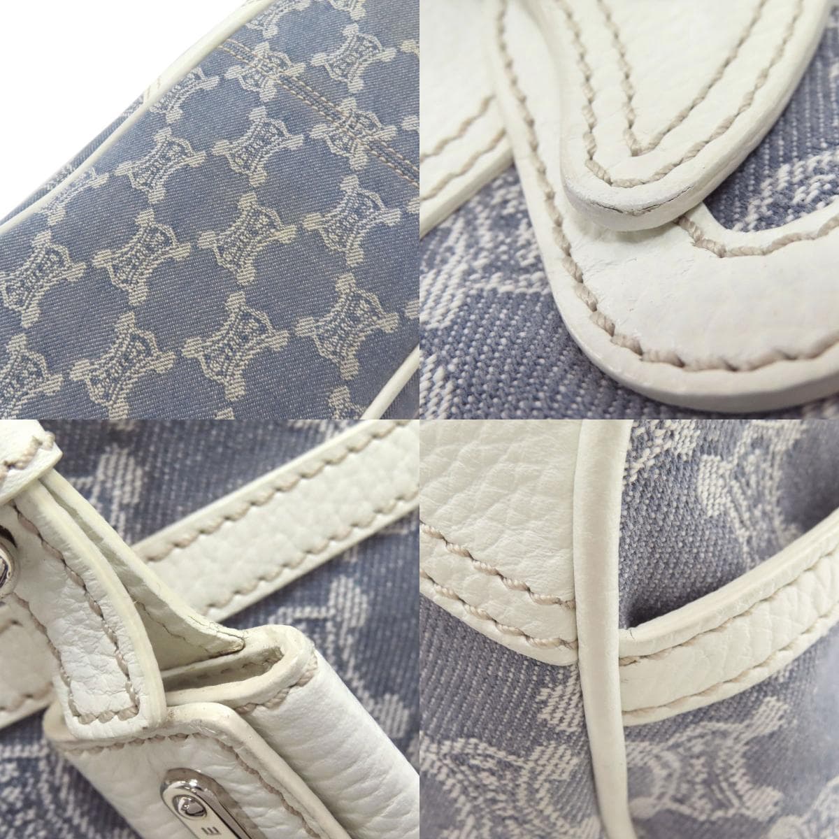 Celine Boogie Bag Handbag Denim/Leather Women's [Used] [CELINE] 7