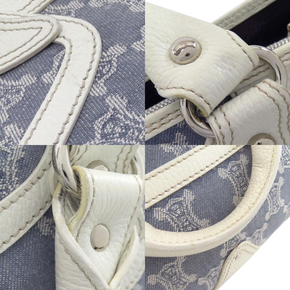 Celine Boogie Bag Handbag Denim/Leather Women's [Used] [CELINE] 8