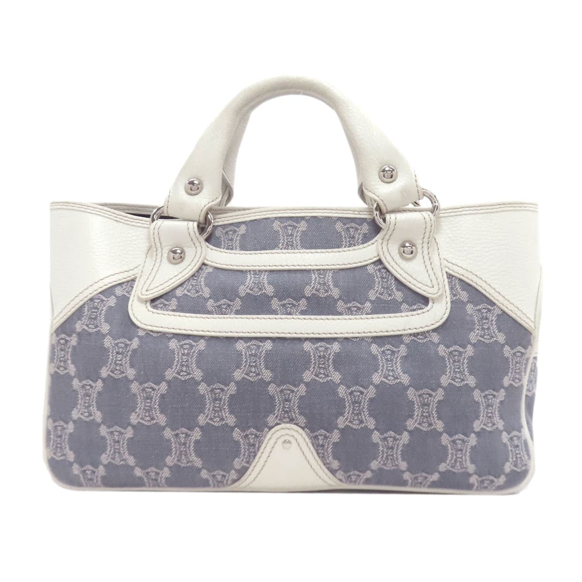 Celine Boogie Bag Handbag Denim/Leather Women's [Used] [CELINE] 2