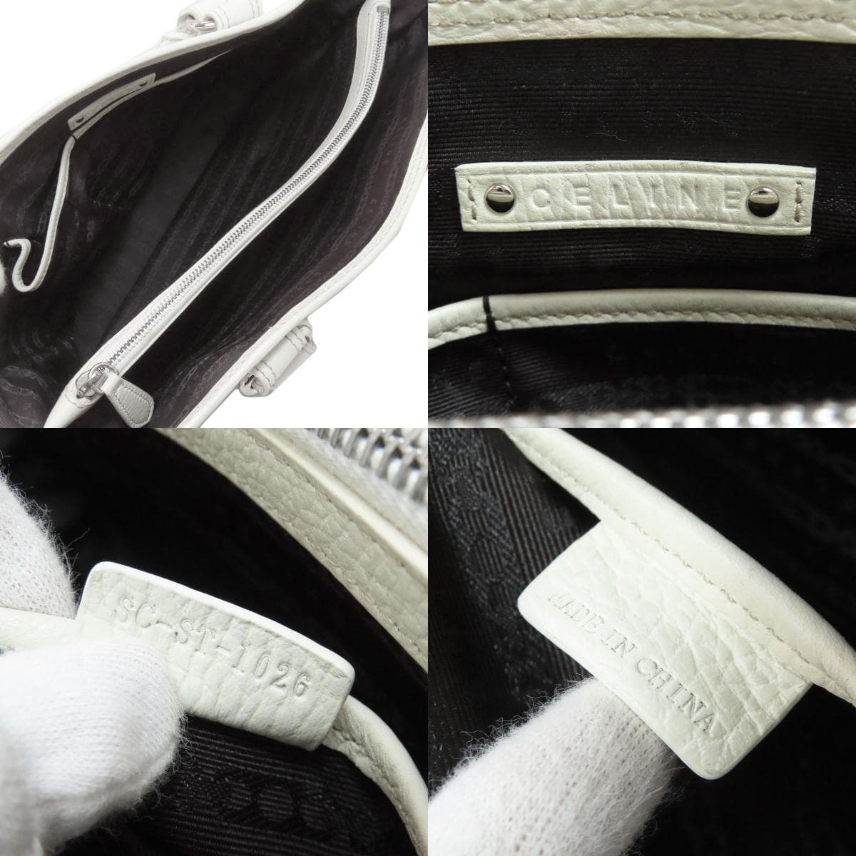 Celine Boogie Bag Handbag Denim/Leather Women's [Used] [CELINE] 5