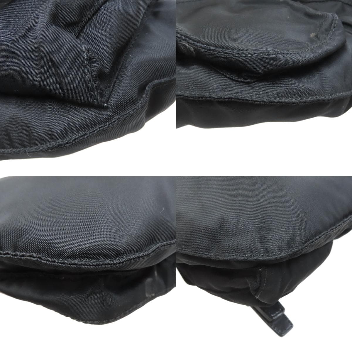 Prada logo hardware body bag made of nylon material for women [Used] [PRADA] 10