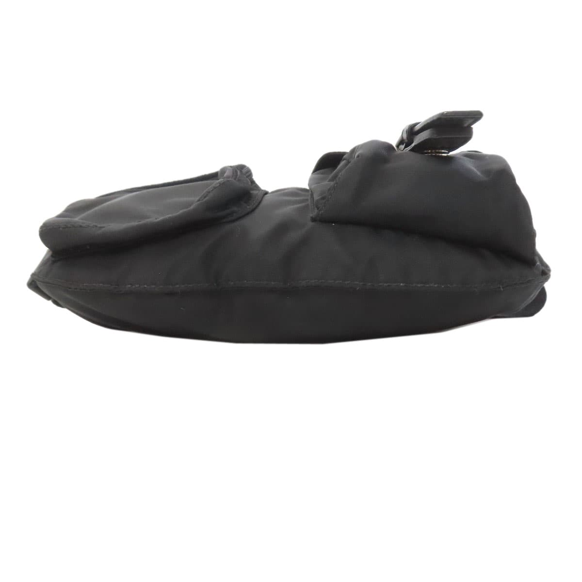 Prada logo hardware body bag made of nylon material for women [Used] [PRADA] 4