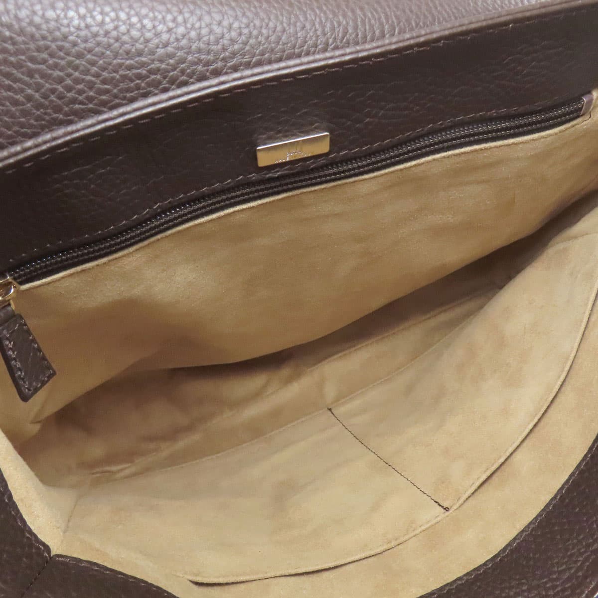 Dunhill Logo Shoulder Bag Leather Women's [Used] [Dunhill] 5