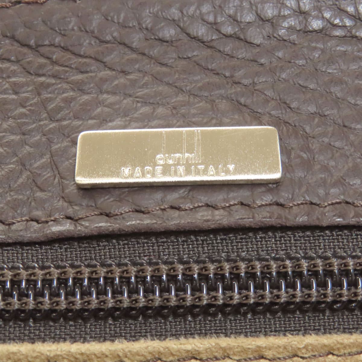 Dunhill Logo Shoulder Bag Leather Women's [Used] [Dunhill] 6