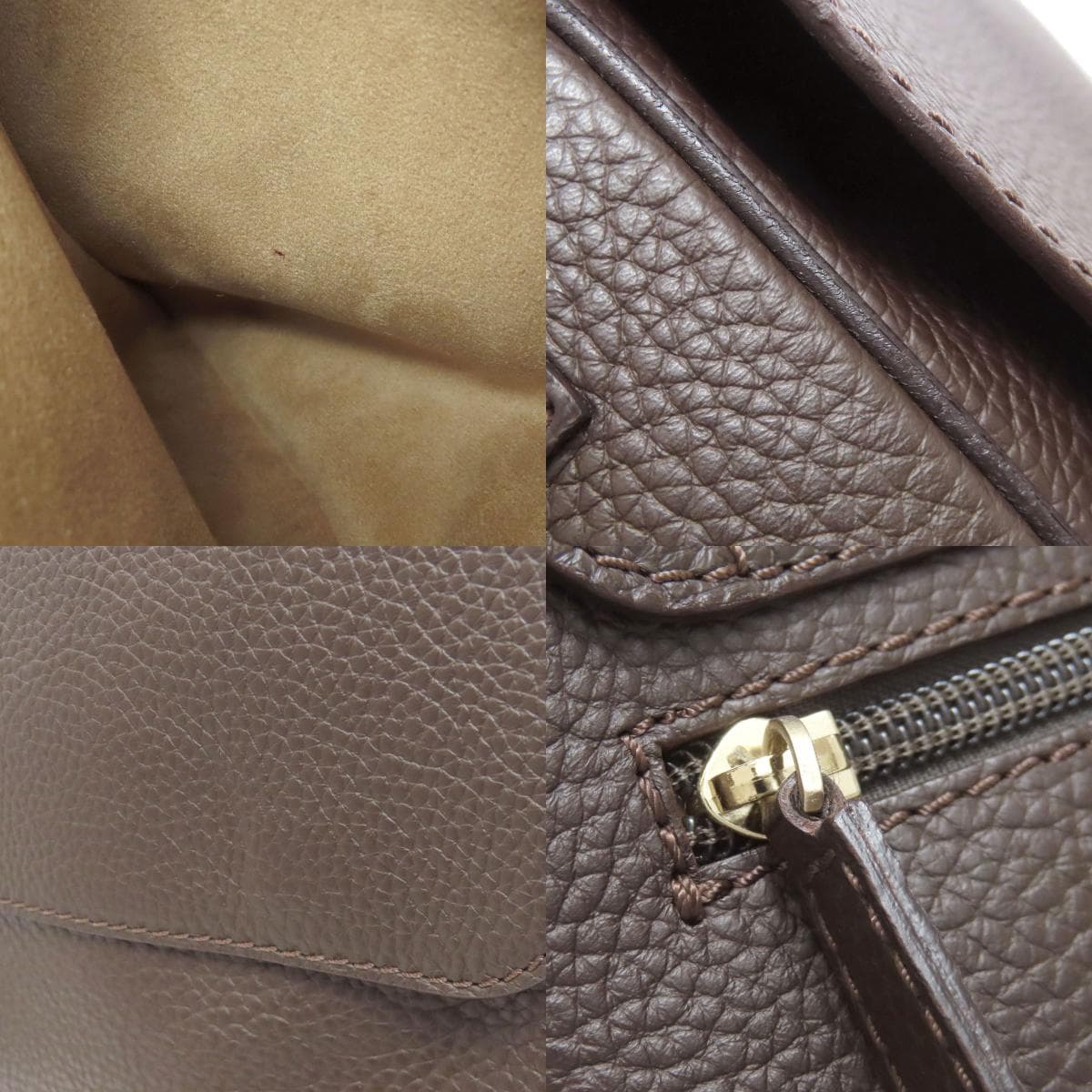 Dunhill Logo Shoulder Bag Leather Women's [Used] [Dunhill] 7