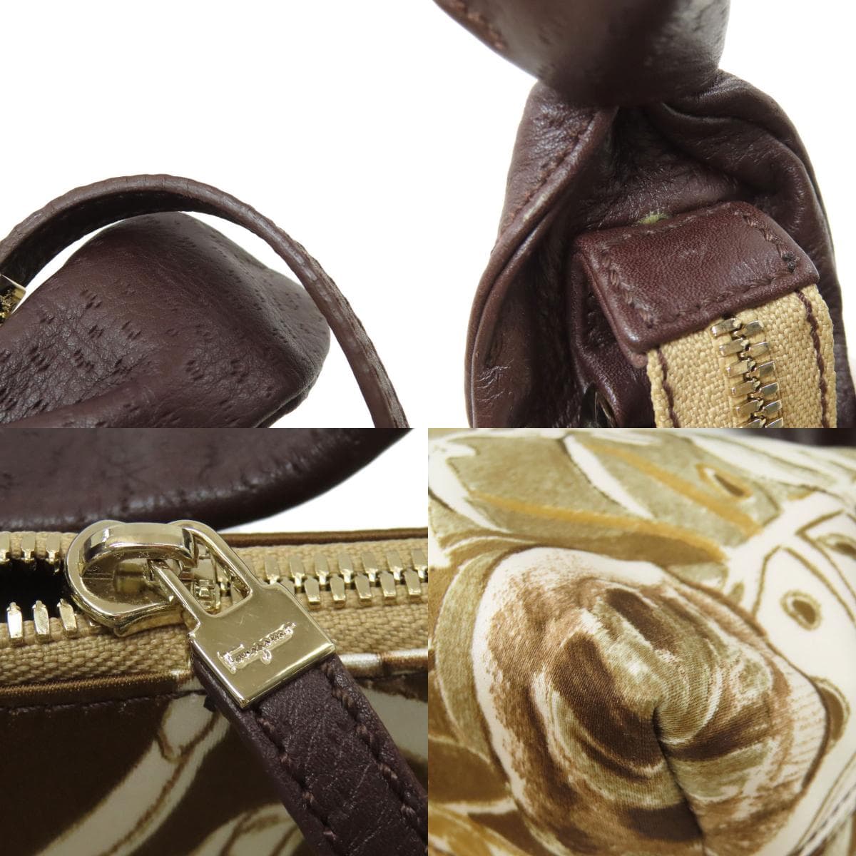 Salvatore Ferragamo One Shoulder Animal Motif Handbag Nylon Material Ladies [Used] [Salvatore Ferragamo] 9