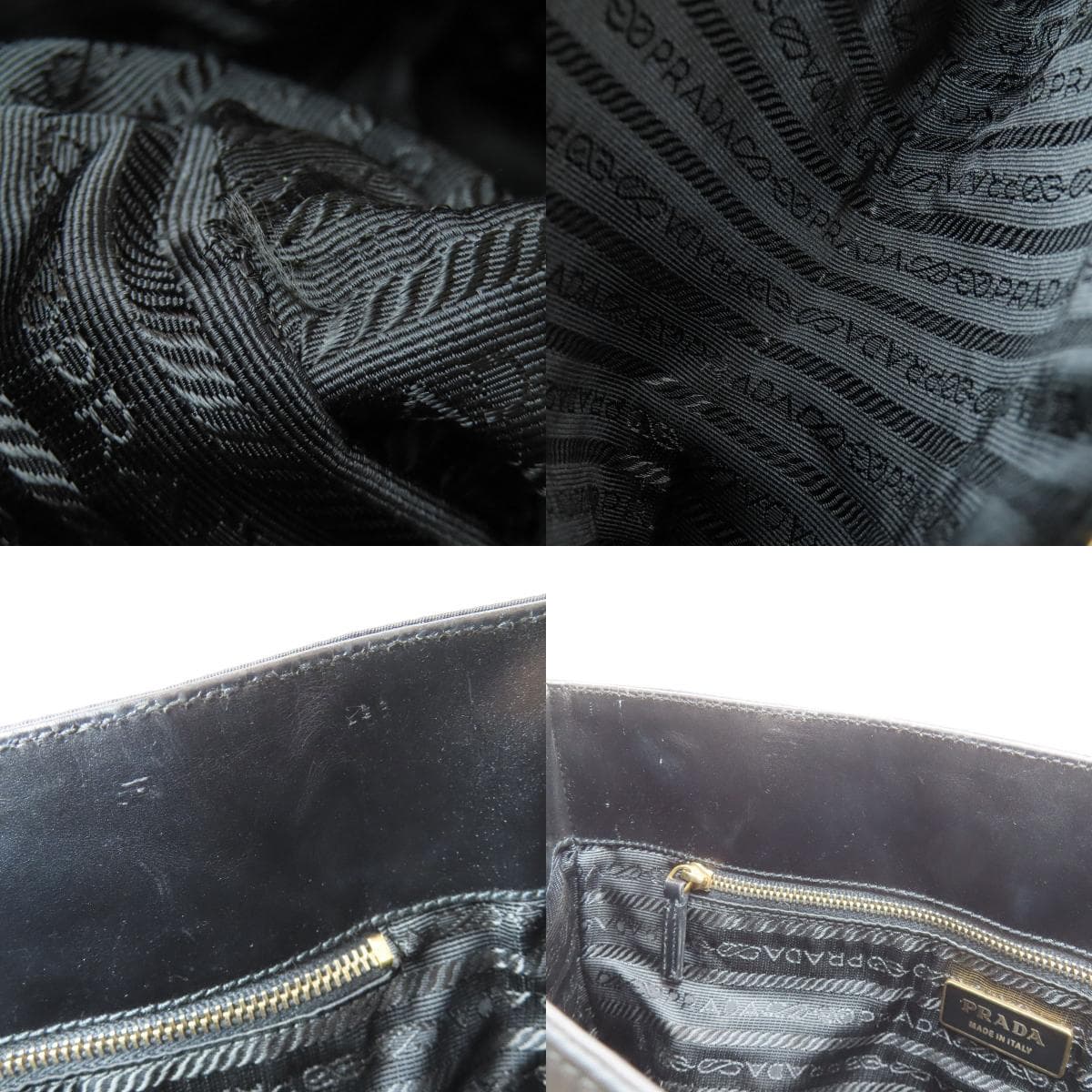 Prada logo hardware tote bag, nylon material, ladies [Used] [PRADA] 6