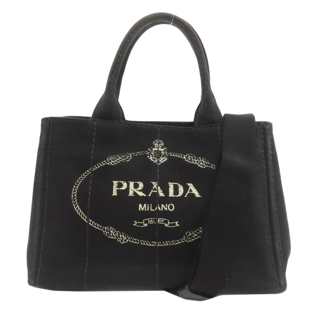 Prada Kanapa Mini 2WAY Handbag Canvas Ladies [Used] [PRADA]