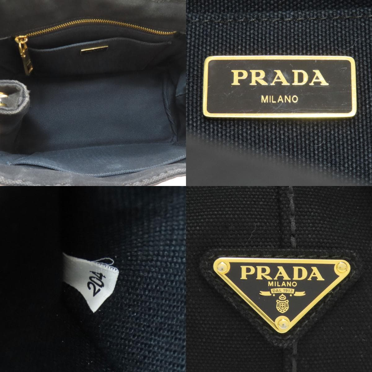 Prada Kanapa Mini 2WAY Handbag Canvas Ladies [Used] [PRADA] 5