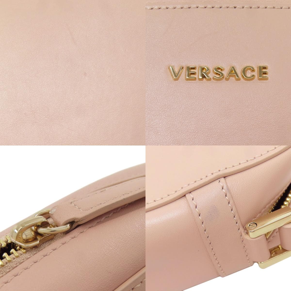 Versace Logo Shoulder Bag Leather for Women [Used] [VERSACE] 9