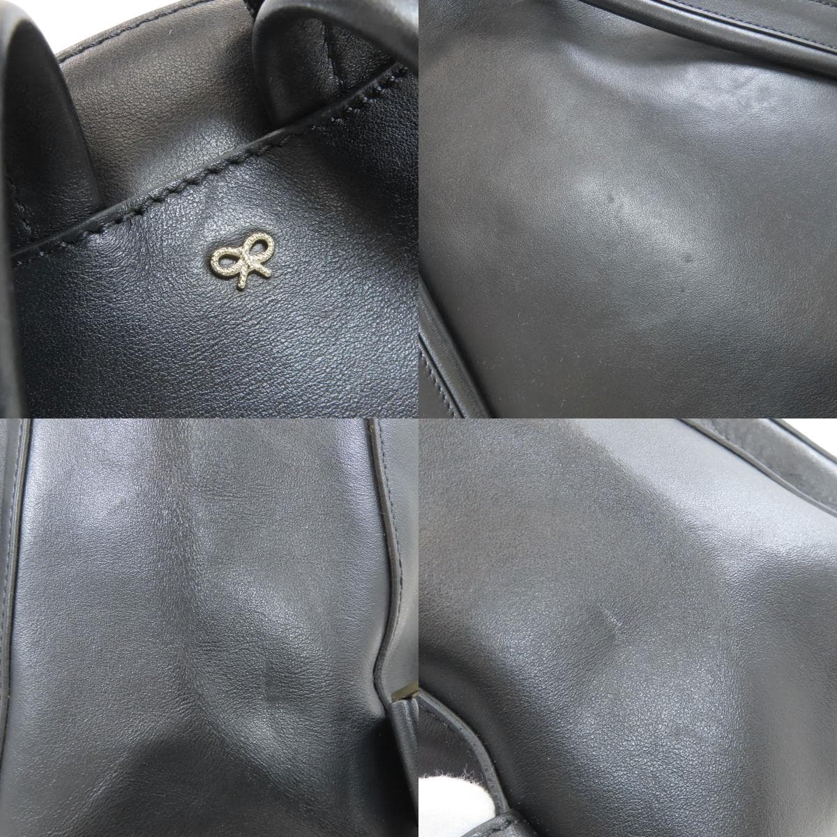 Anya Hindmarch Smiley Backpack Daypack Leather Ladies [Used] [Anya Hindmarch] 7