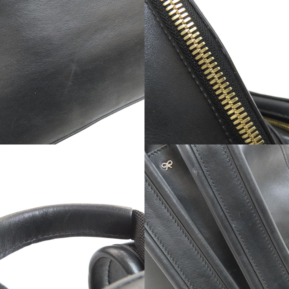 Anya Hindmarch Smiley Backpack Daypack Leather Ladies [Used] [Anya Hindmarch] 8