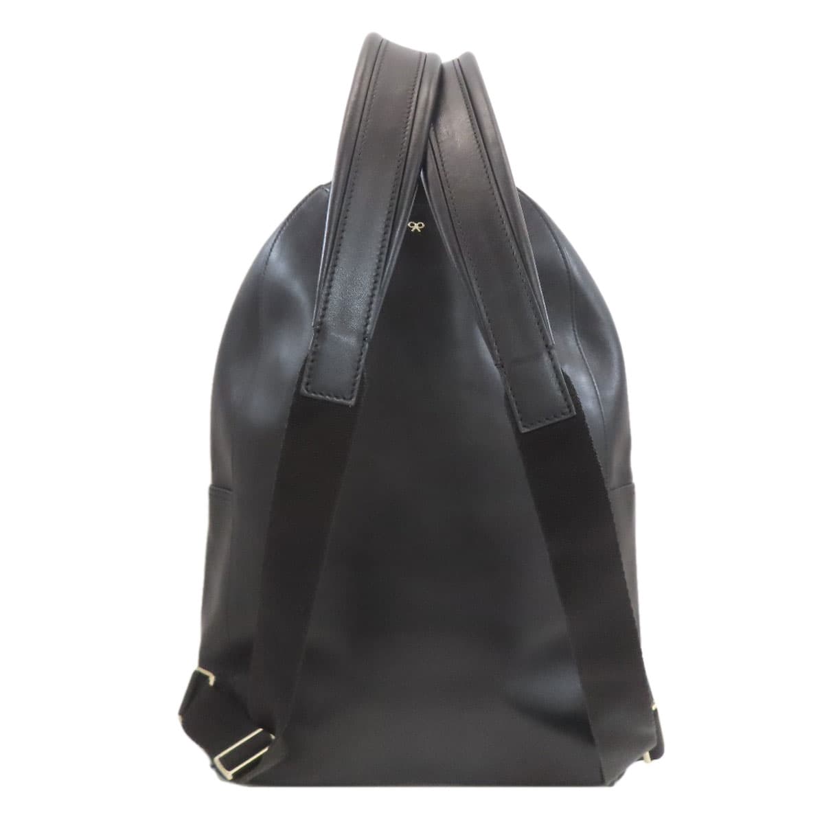 Anya Hindmarch Smiley Backpack Daypack Leather Ladies [Used] [Anya Hindmarch] 2