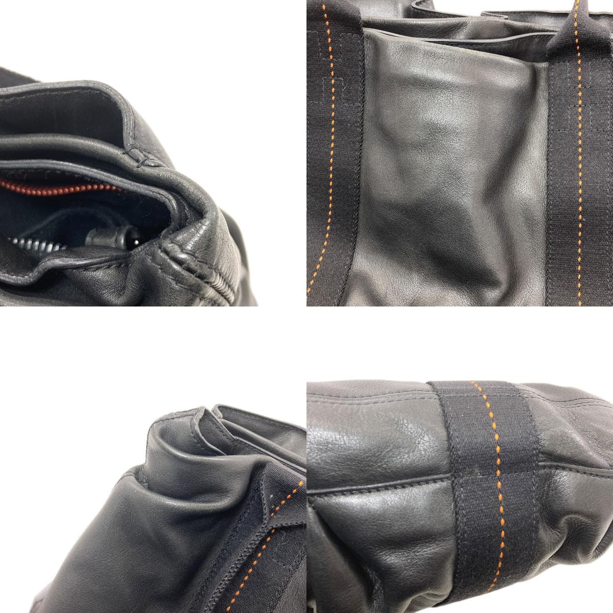 Hermes Caravan Horizontal 2WAY Handbag Calf Leather for Women [Used] [HERMES] 8