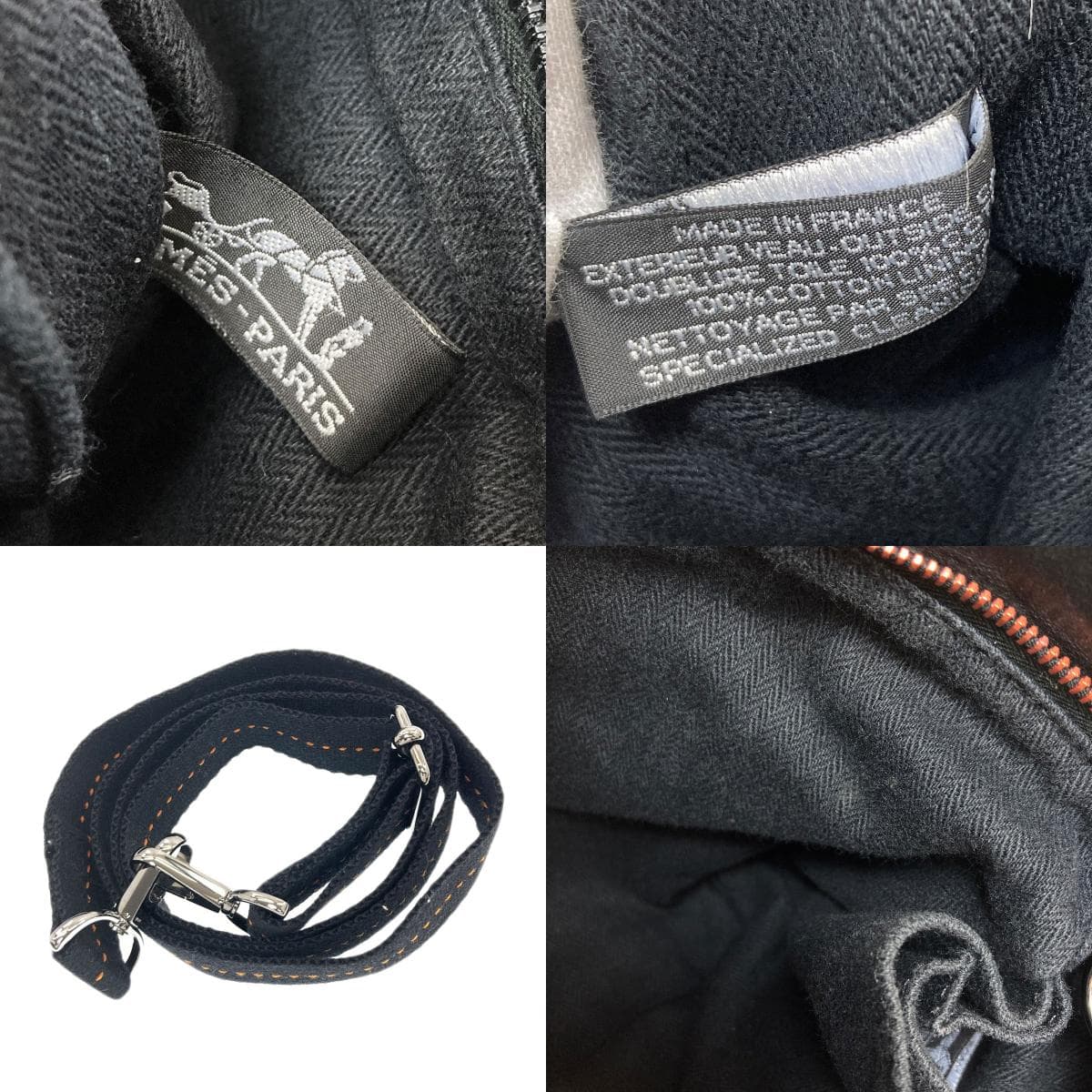 Hermes Caravan Horizontal 2WAY Handbag Calf Leather for Women [Used] [HERMES] 6