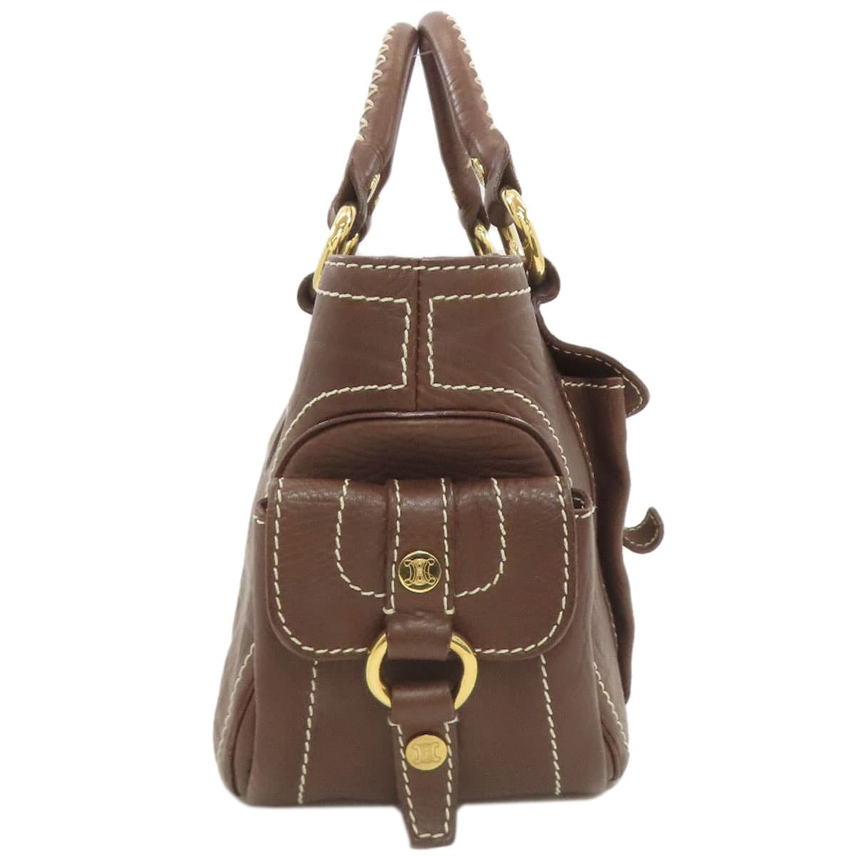 Celine Boogie Bag Handbag Leather Women's [Used] [CELINE] 3