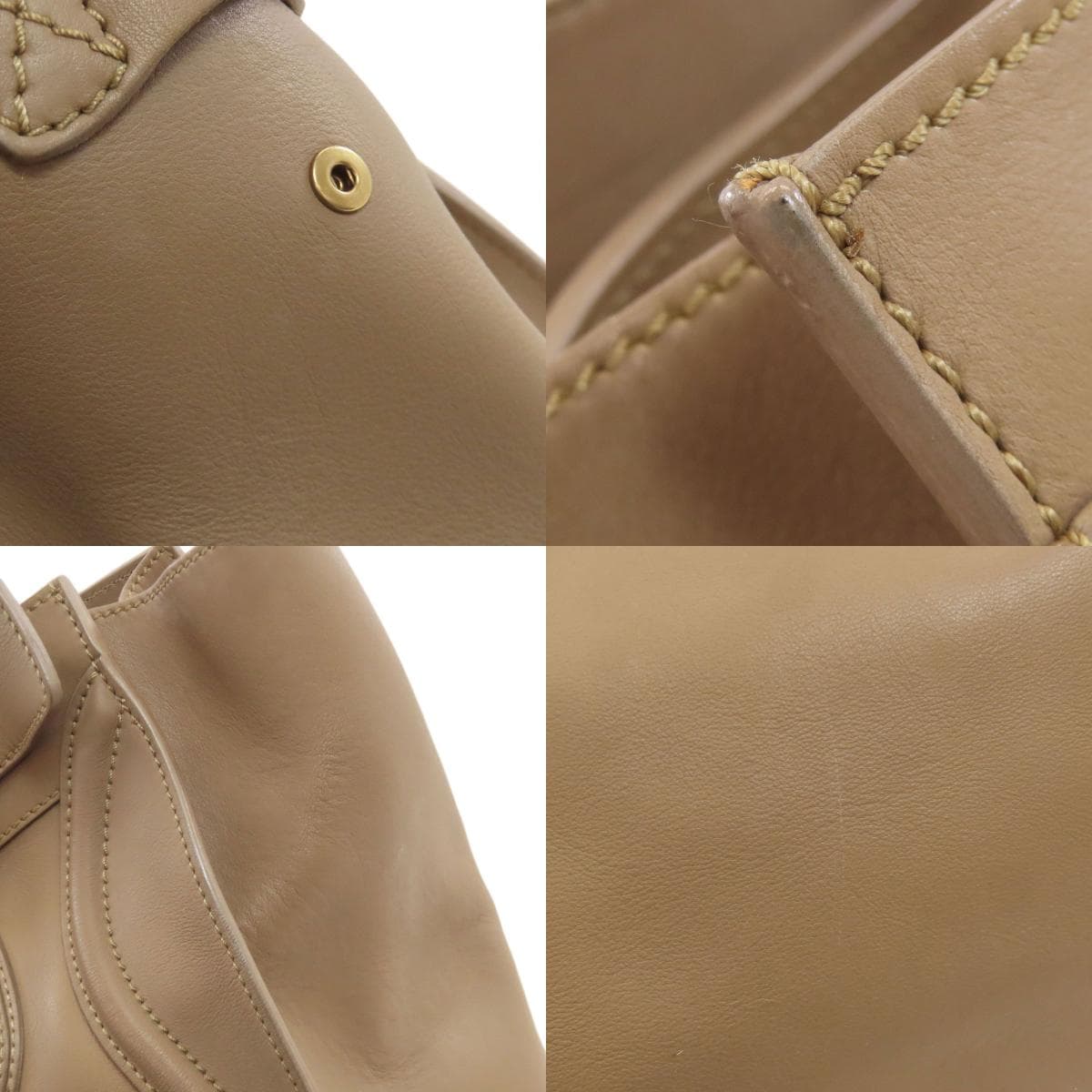 Celine Luggage Mini 2WAY Tote Bag Calf Leather Ladies [Used] [CELINE] 6