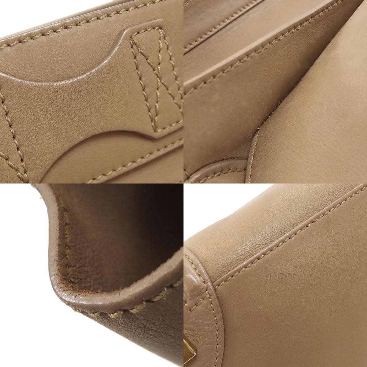 Celine Luggage Mini 2WAY Tote Bag Calf Leather Ladies [Used] [CELINE] 7