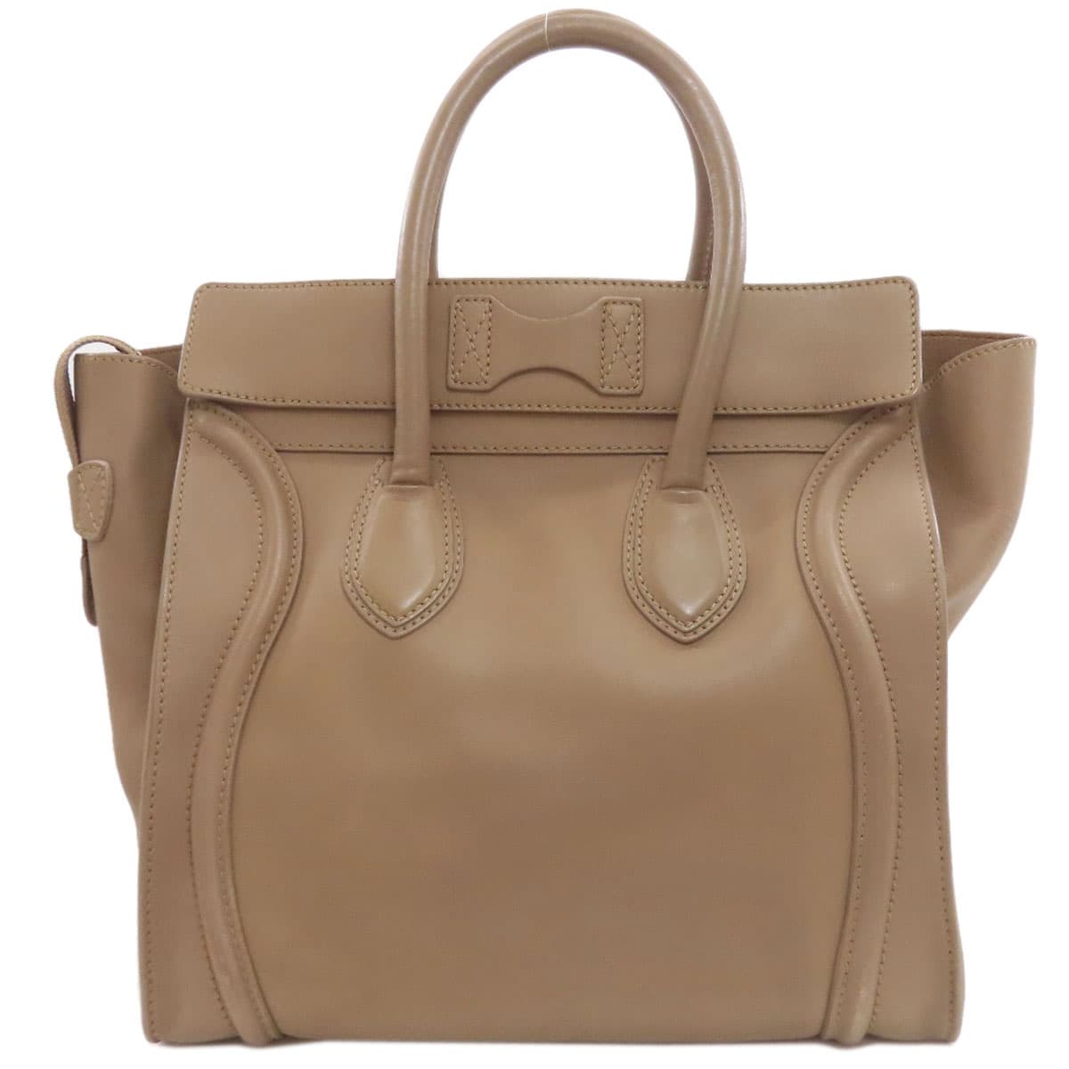 Celine Luggage Mini 2WAY Tote Bag Calf Leather Ladies [Used] [CELINE] 2