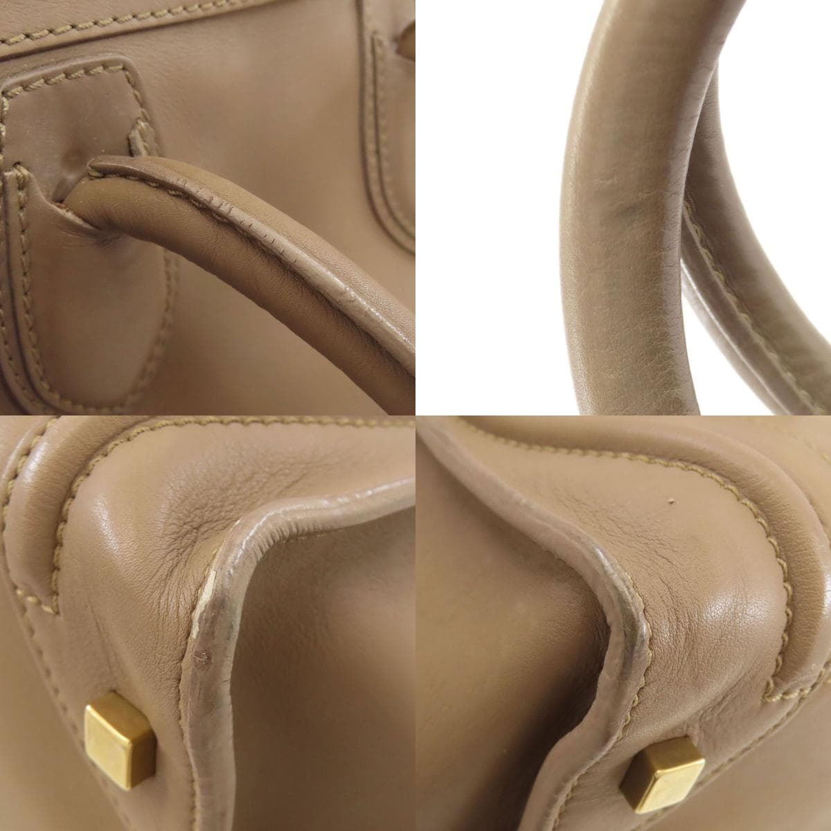 Celine Luggage Mini 2WAY Tote Bag Calf Leather Ladies [Used] [CELINE] 9