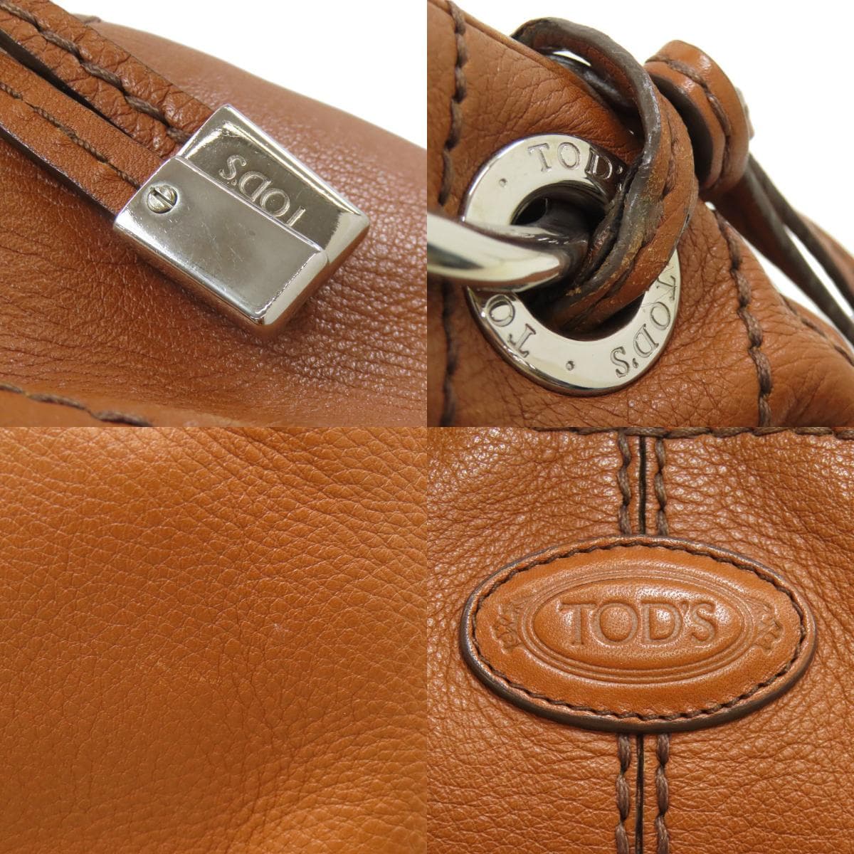 Tod's Logo Shoulder Bag Leather Women's [Used] [TODS] 8