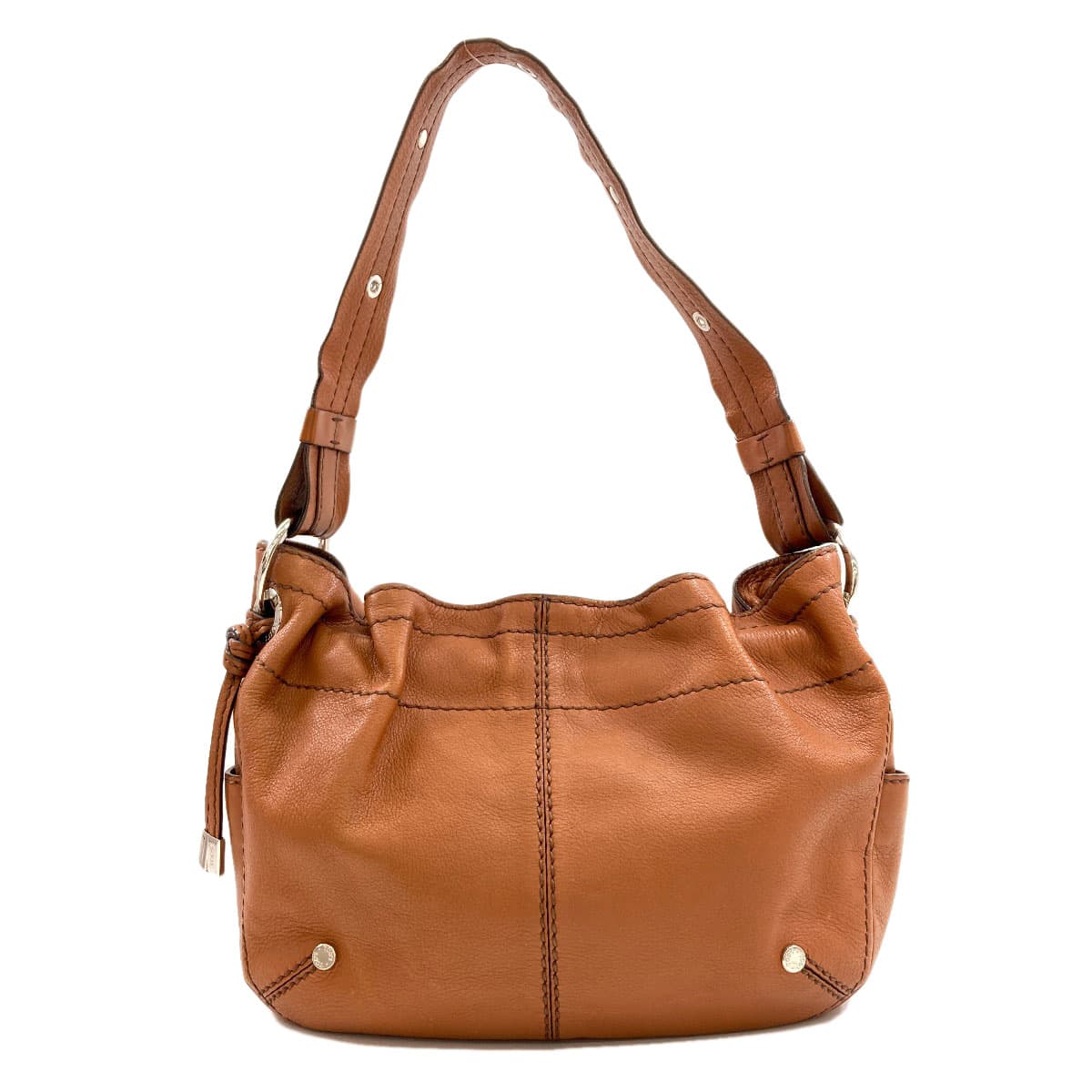 Tod's Logo Shoulder Bag Leather Women's [Used] [TODS] 2