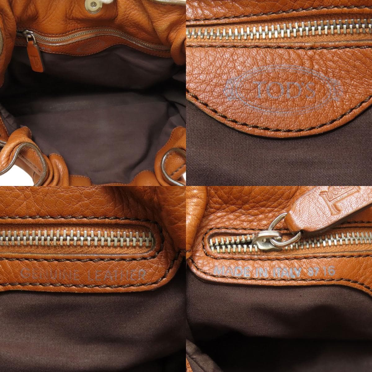 Tod's Logo Shoulder Bag Leather Women's [Used] [TODS] 5