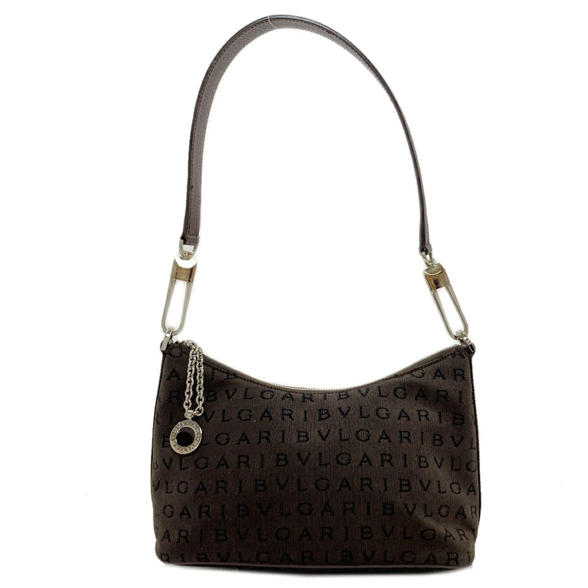 Bulgari Logo Mania Shoulder Bag Canvas Ladies [Used] [BVLGARI]