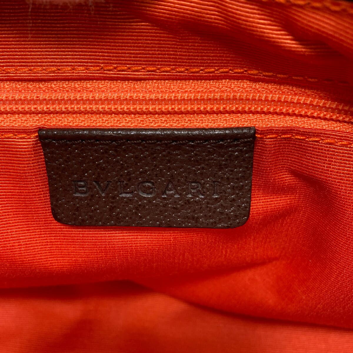 Bulgari Logo Mania Shoulder Bag Canvas Ladies [Used] [BVLGARI] 6