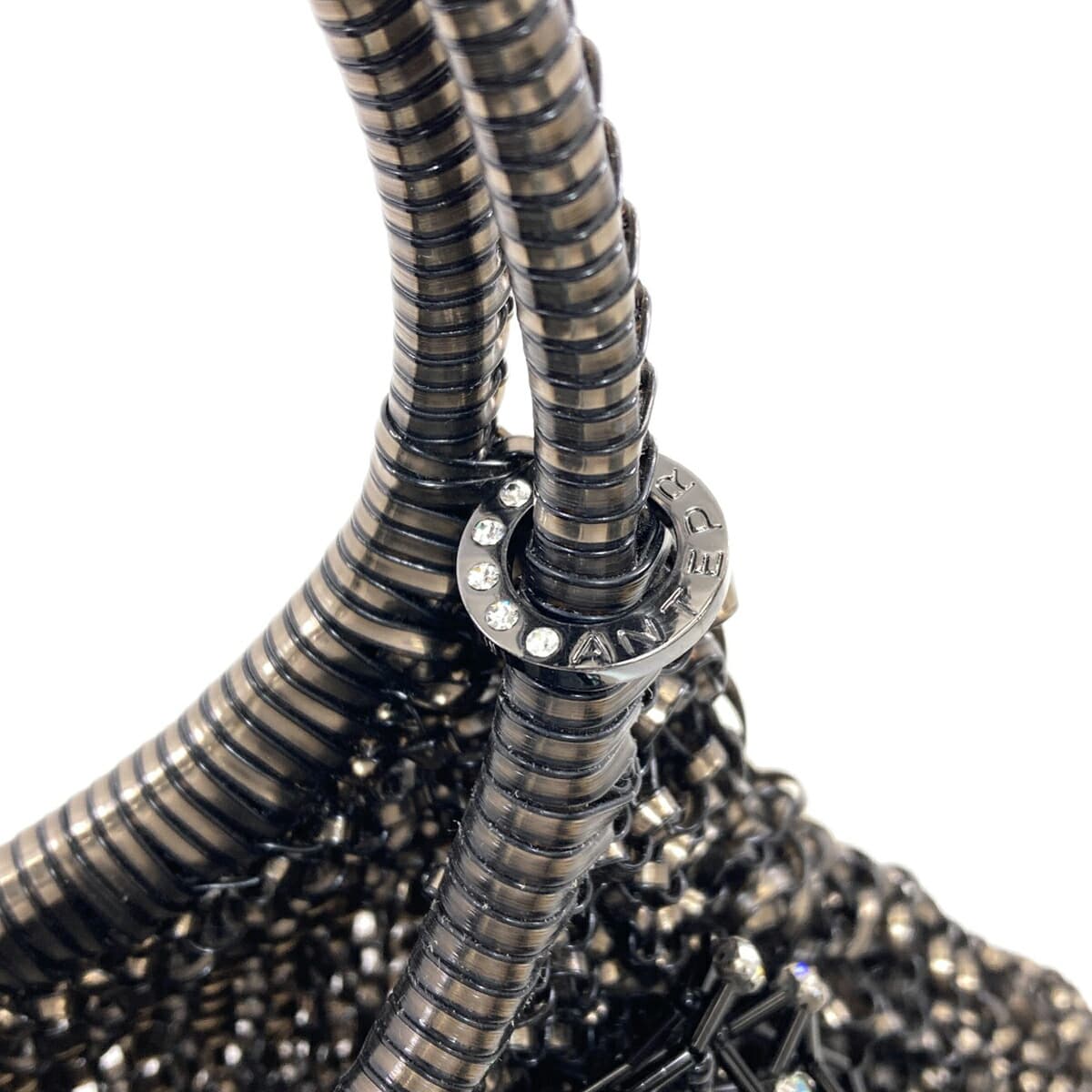 Anteprima Ribbon Motif Wire Bag Handbag PVC Ladies [Used] [ANTEPRIMA] 8