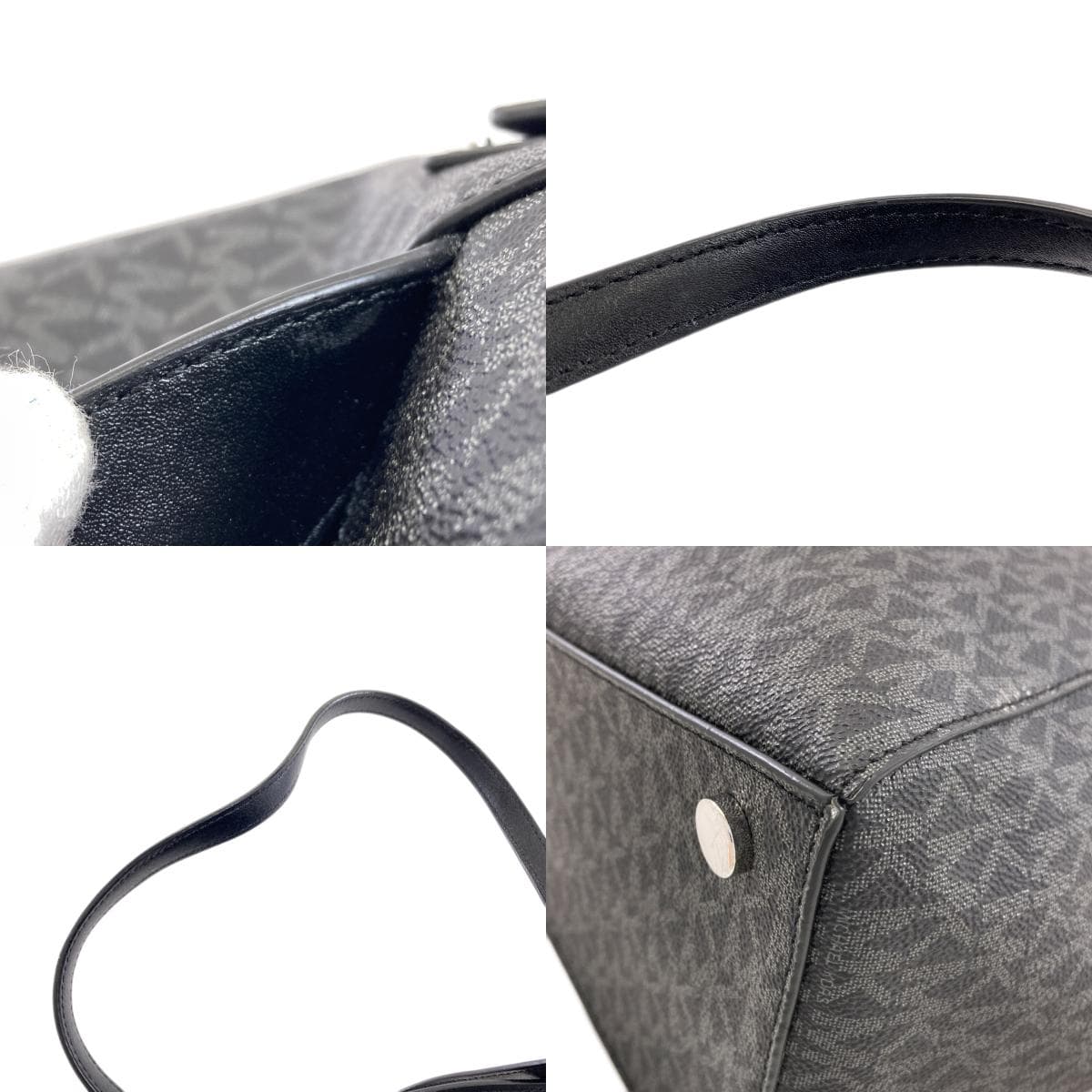 Michael Kors MK Signature Tote Bag PVC Ladies [Used] [Michael Kors] 9