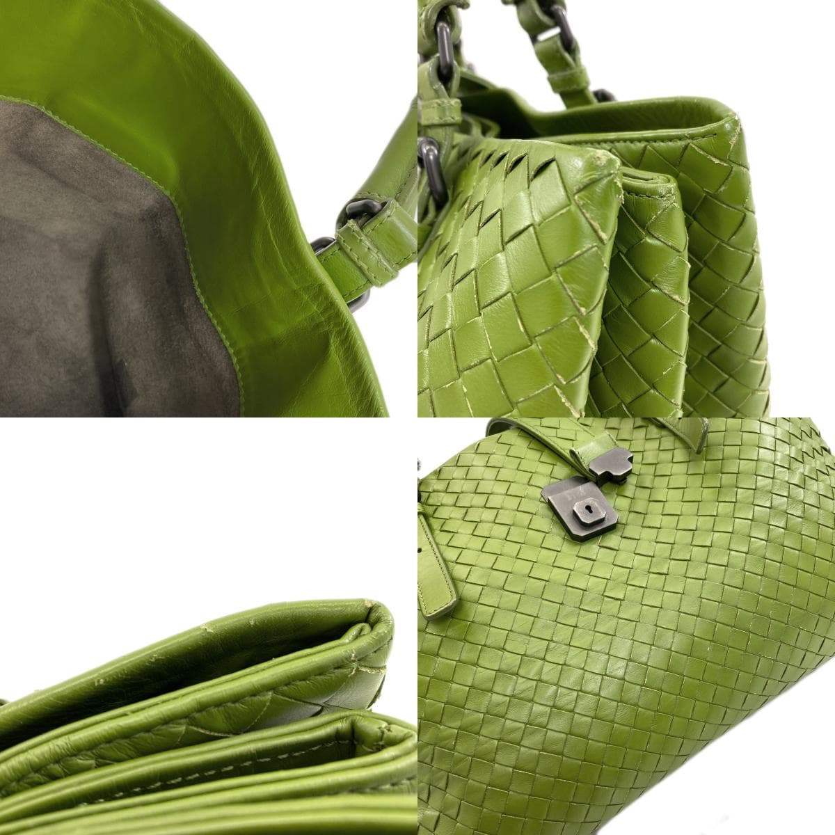 Bottega Veneta Intrecciato Handbag Calf Leather for Women [Used] [BOTTEGA VENETA] 7