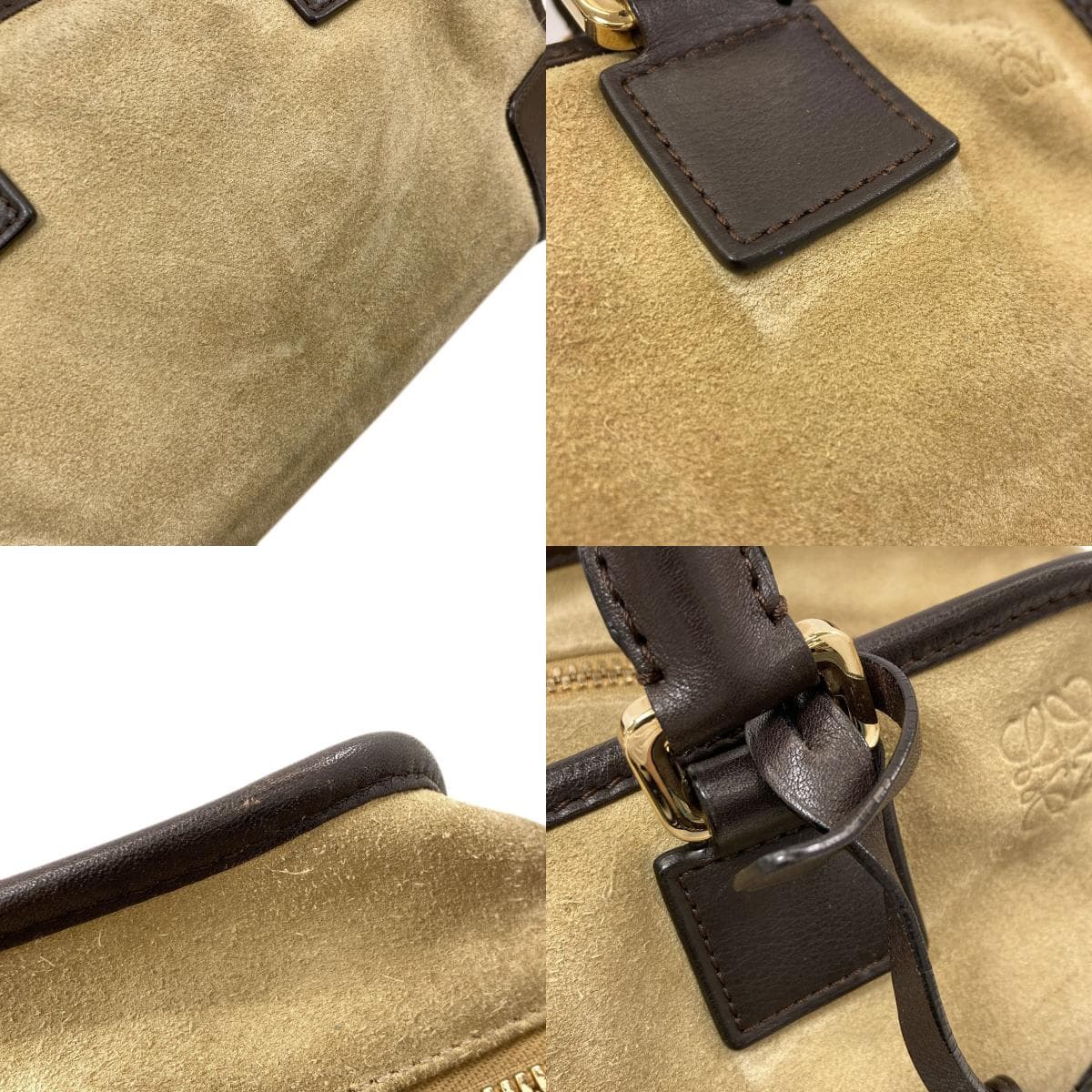 Loewe Amazona 2WAY Handbag Suede Ladies [Used] [LOEWE] 6
