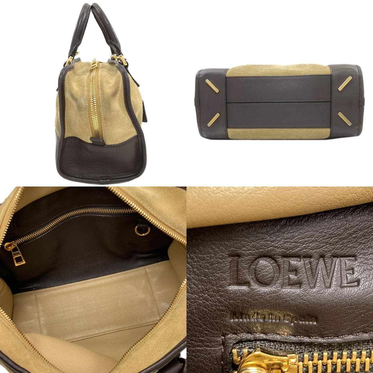 Loewe Amazona 2WAY Handbag Suede Ladies [Used] [LOEWE] 3