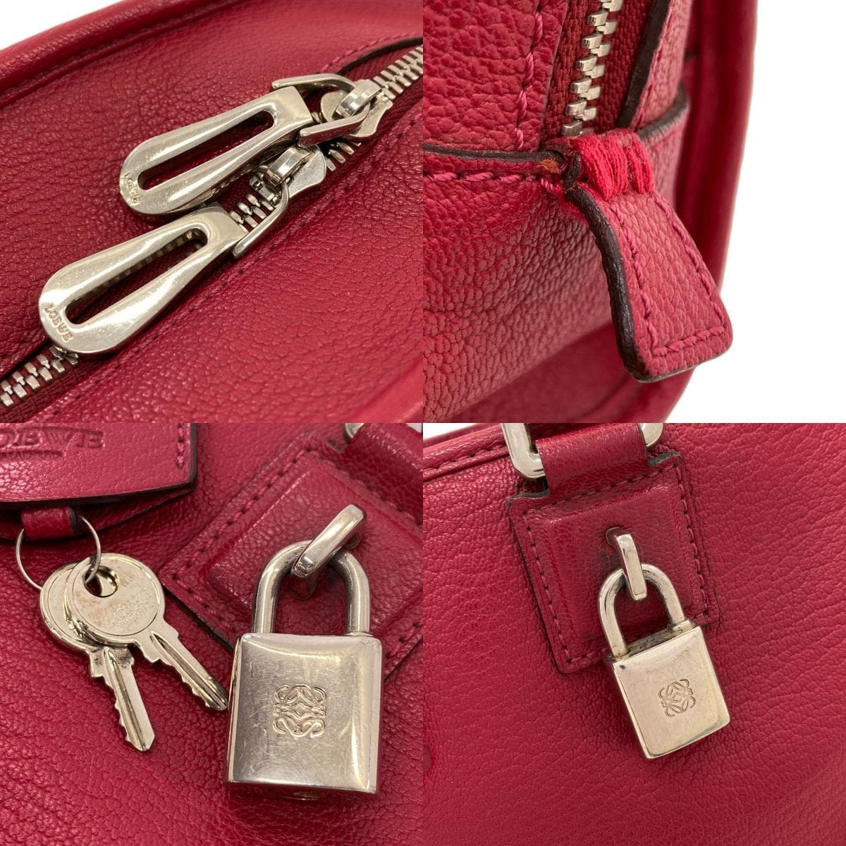 Loewe Amazona Handbag Calf Leather Ladies [Used] [LOEWE] 8