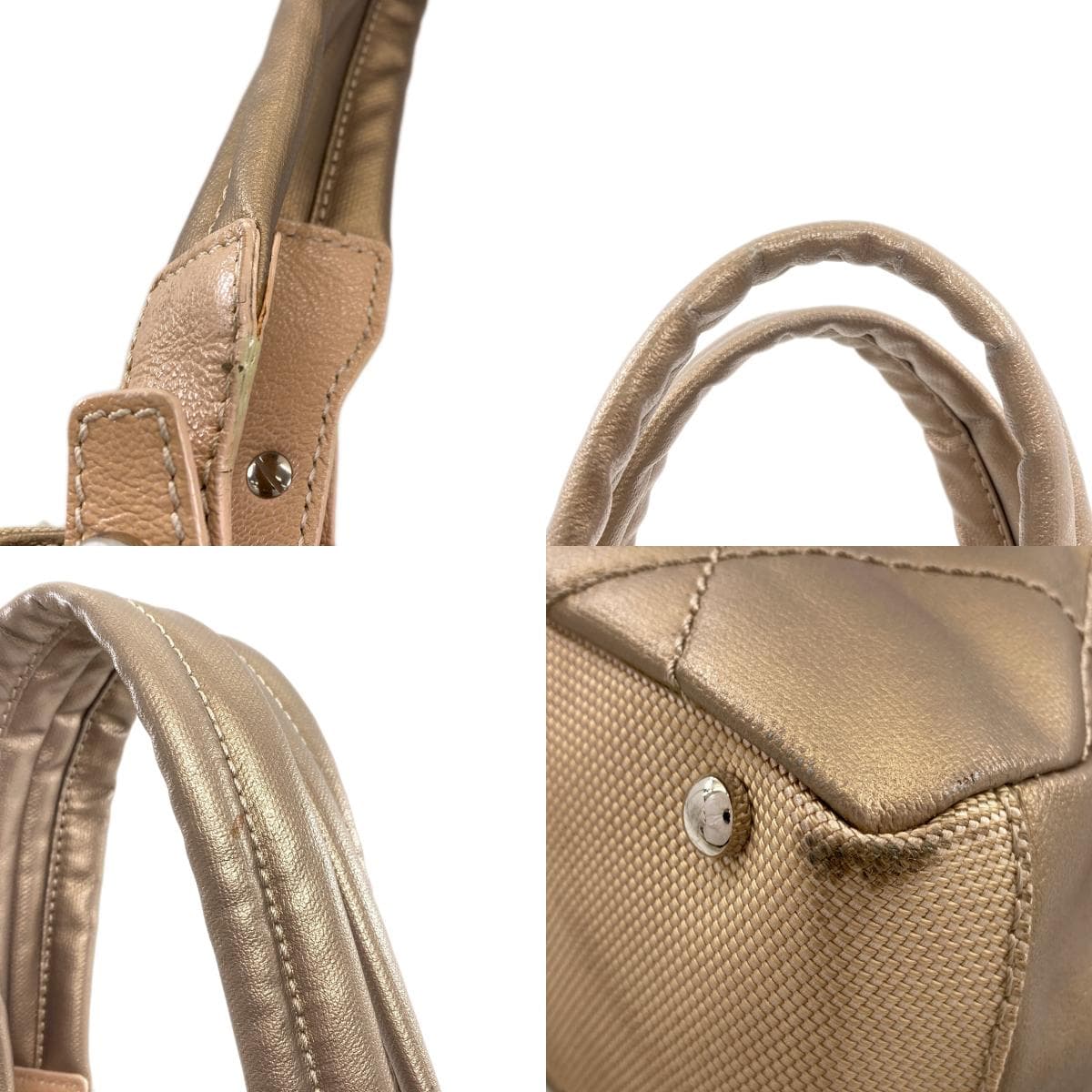 Chanel Paris Biarritz PM Silver Hardware Tote Bag Canvas/Leather Ladies [Used] [CHANEL] 9