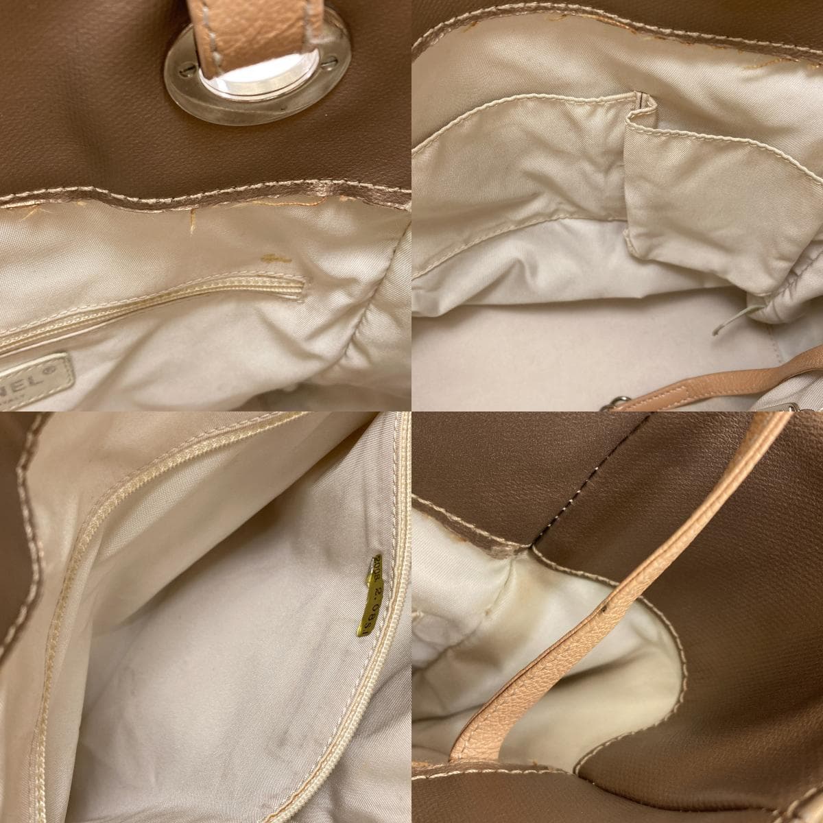 Chanel Paris Biarritz PM Silver Hardware Tote Bag Canvas/Leather Ladies [Used] [CHANEL] 6