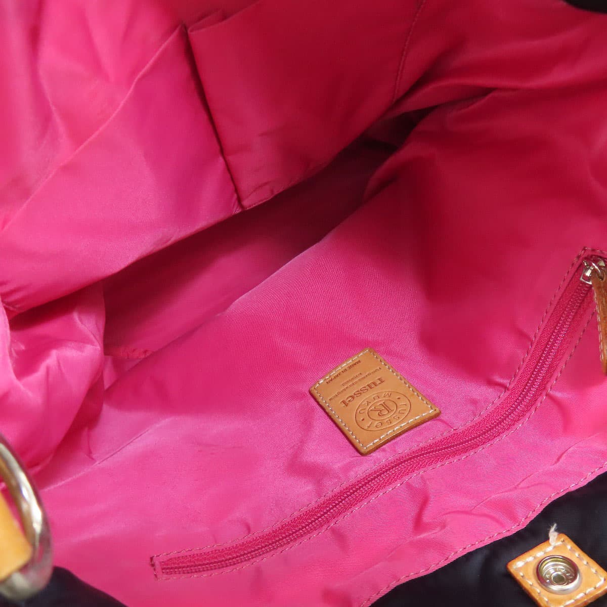 Russet 2WAY Handbag Nylon Material Ladies [Used] [russet] 5