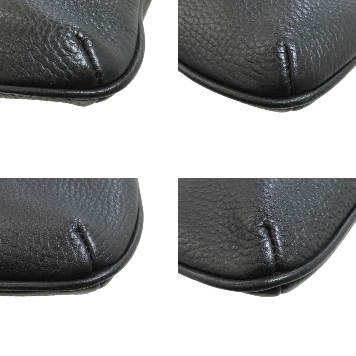 Emporio Armani Logo Shoulder Bag Leather Men's [Used] [Emporio Armani] 10