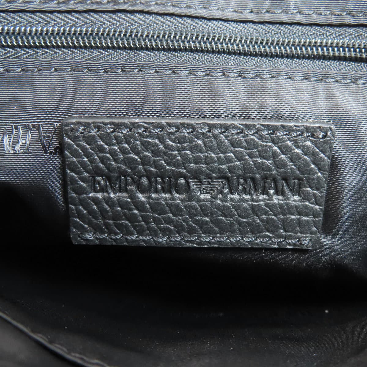 Emporio Armani Logo Shoulder Bag Leather Men's [Used] [Emporio Armani] 6