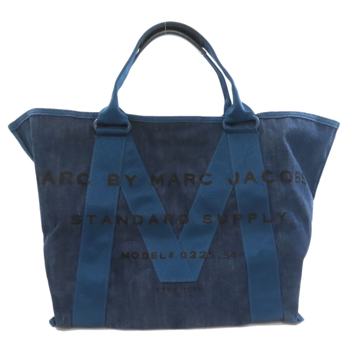 Marc by Marc Jacobs Logo Tote Bag Denim Women's [Used] [MARC BY MARC JACOBS]