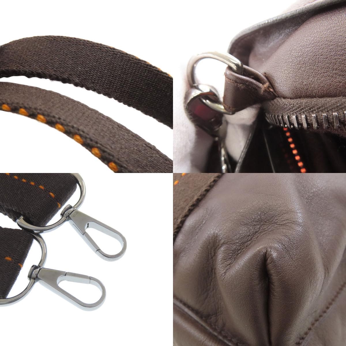 Hermes Caravan Horizontal MM 2WAY Handbag Calf Leather for Women [Used] [HERMES] 9