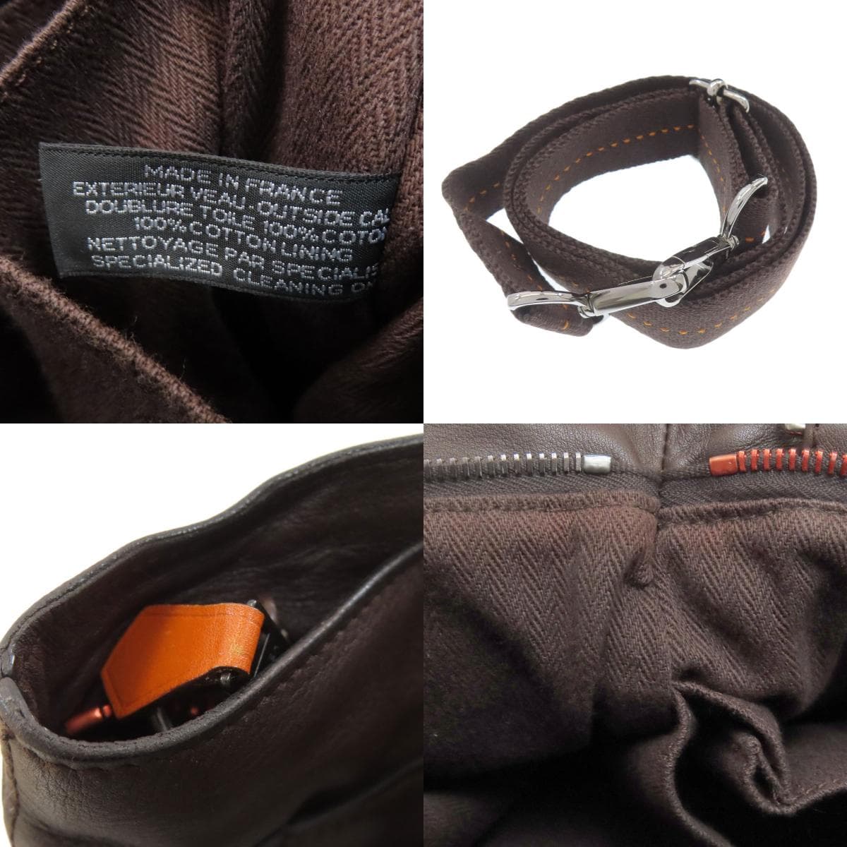 Hermes Caravan Horizontal MM 2WAY Handbag Calf Leather for Women [Used] [HERMES] 7