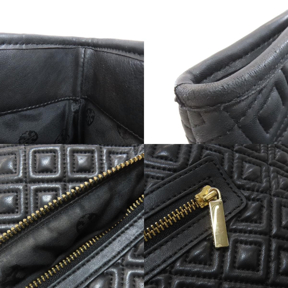 Tory Burch Diamond Stitch Tote Bag Leather Women's [Used] [Tory Burch] 7