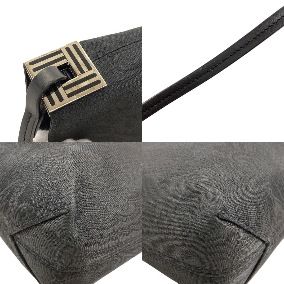 Etro paisley pattern handbag, nylon material, ladies [used] [ETRO] 9