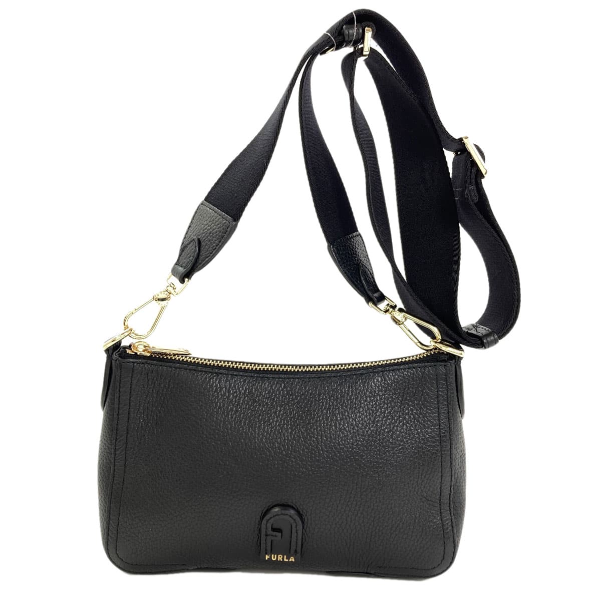 Furla Arch Logo Shoulder Bag Leather Ladies [Used] [Furla]