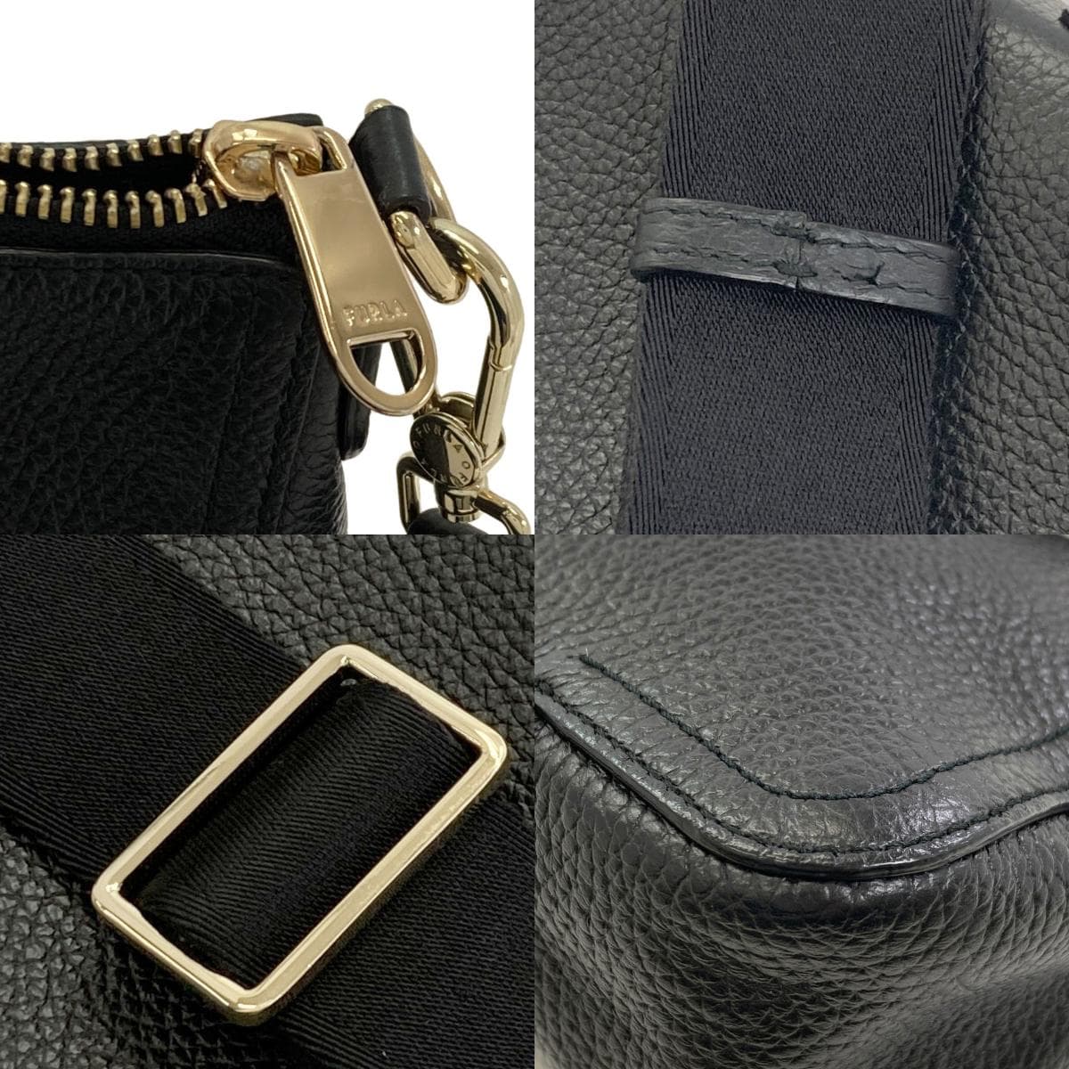 Furla Arch Logo Shoulder Bag Leather Ladies [Used] [Furla] 9